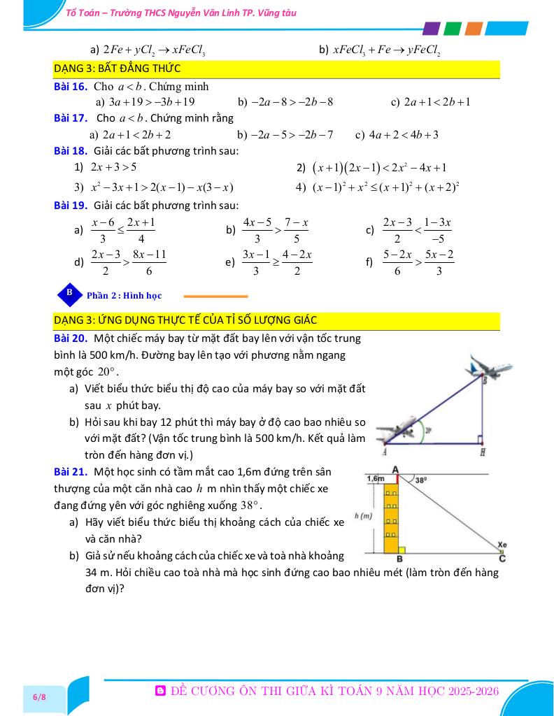 đề cương giữa kì 1 toán 9 năm 2025 – 2026 trường thcs nguyễn văn linh – tp hcm 3