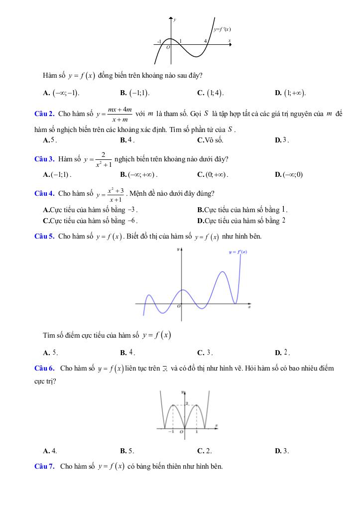 đề cương giữa kỳ 1 toán 12 năm 2025 – 2026 trường thpt hoàng văn thụ – hà nội 1