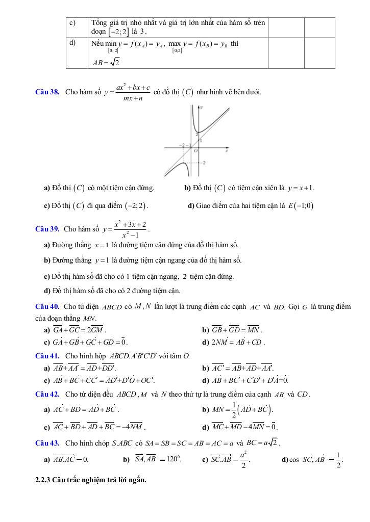 đề cương giữa kỳ 1 toán 12 năm 2025 – 2026 trường thpt hoàng văn thụ – hà nội 8