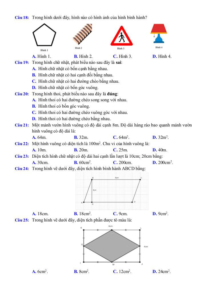 đề cương giữa kỳ 1 toán 6 năm 2025 – 2026 trường thcs lĩnh nam – hà nội 2