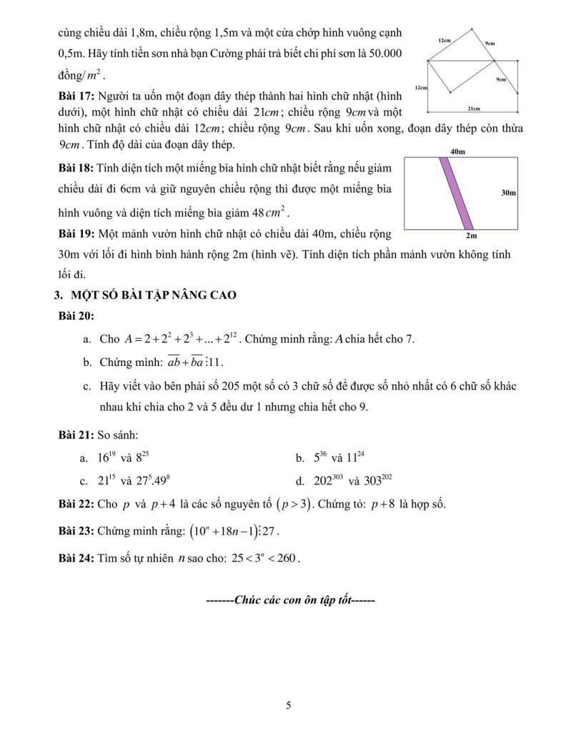đề cương giữa kỳ 1 toán 6 năm 2025 – 2026 trường thcs nguyễn trường tộ – hà nội 4