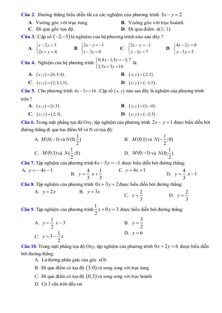 đề cương giữa kỳ 1 toán 9 năm 2025 – 2026 trường thcs thành công – hà nội 1
