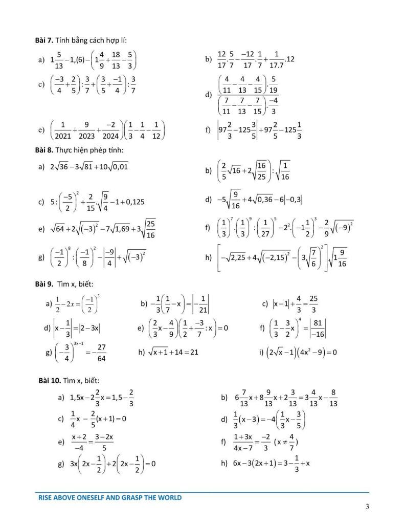 đề cương học kì 1 toán 7 năm 2025 – 2026 hệ thống gd archimedes school – hà nội 2