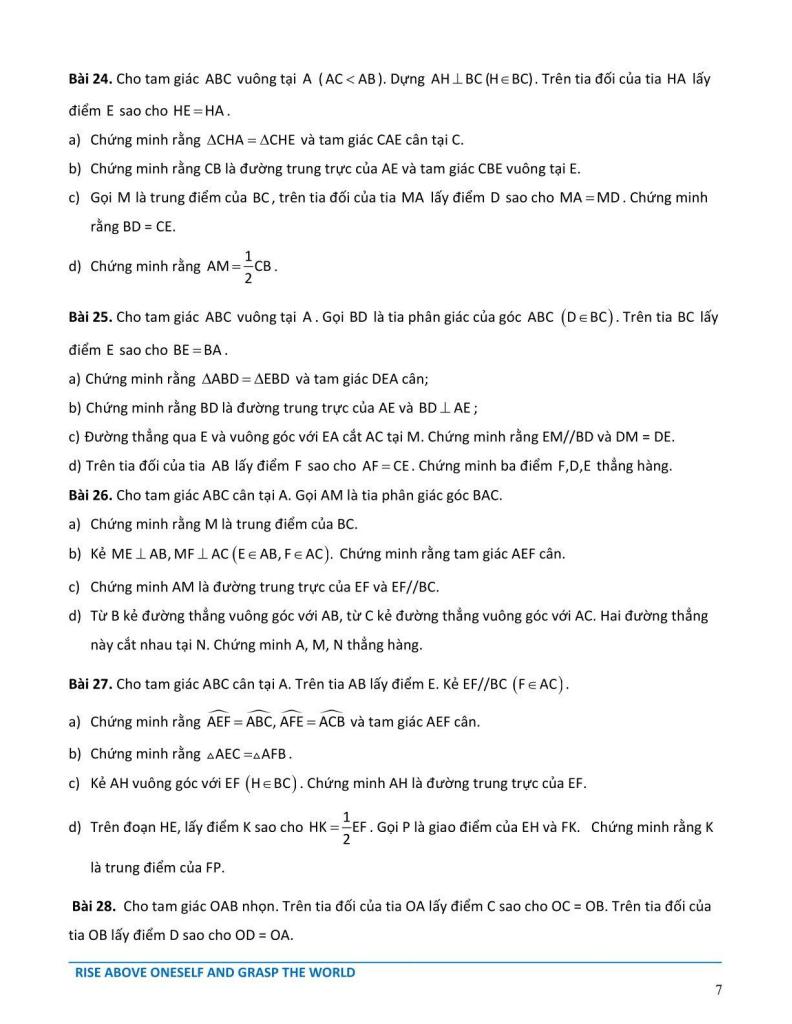 đề cương học kì 1 toán 7 năm 2025 – 2026 hệ thống gd archimedes school – hà nội 6