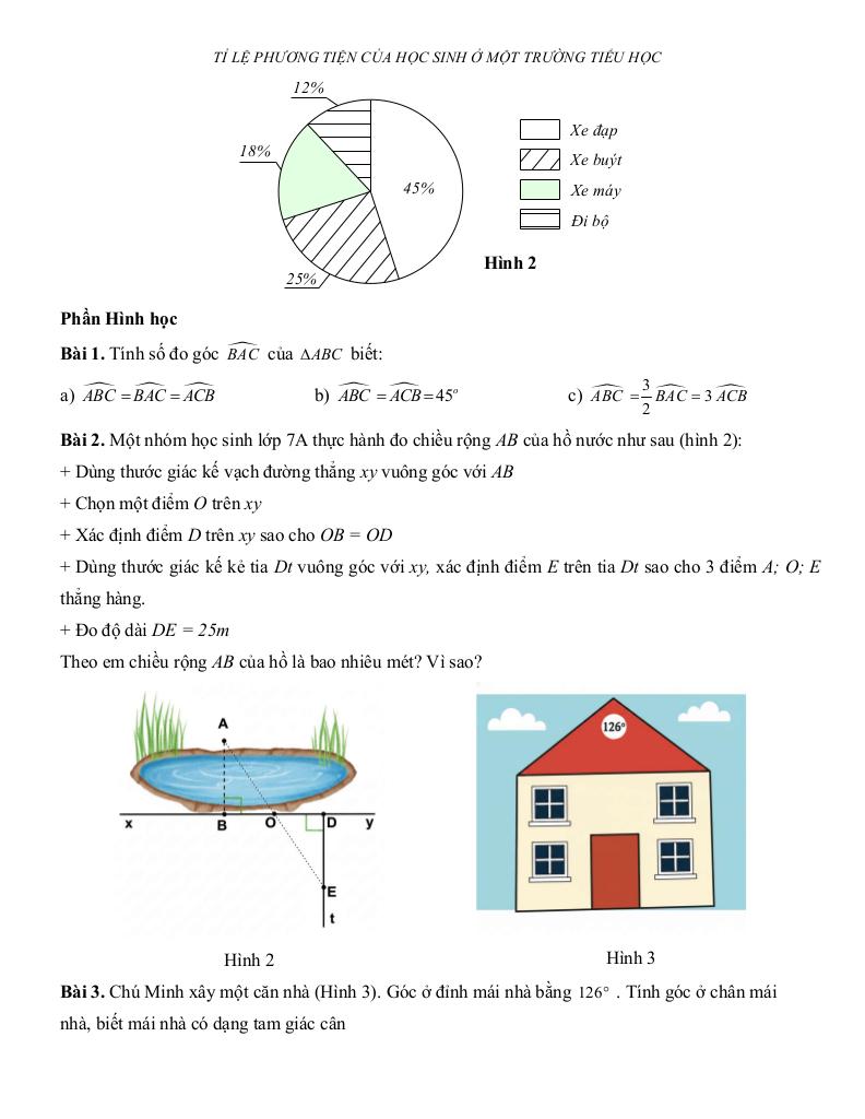 đề cương học kì 1 toán 7 năm 2025 – 2026 trường thcs thăng long – hà nội 2