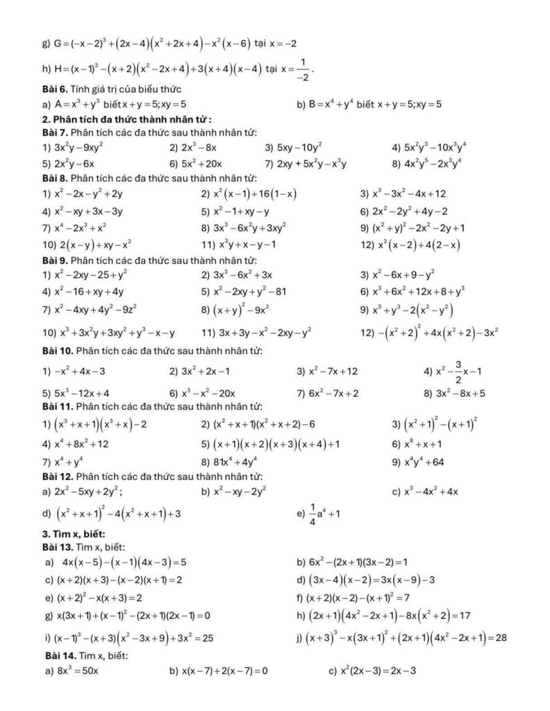 đề cương học kì 1 toán 8 năm 2025 – 2026 hệ thống gd archimedes school – hà nội 1