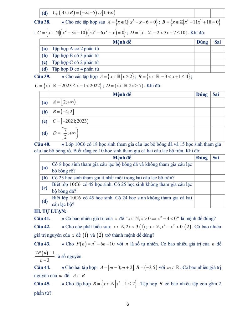 đề cương học kỳ 1 toán 10 năm 2025 – 2026 trường thpt yên hòa – hà nội 5