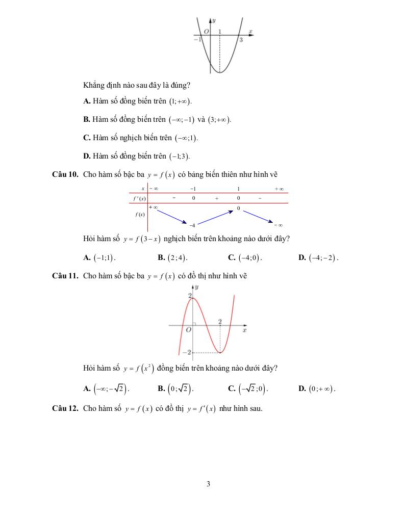 đề cương học kỳ 1 toán 12 năm 2025 – 2026 trường thpt yên hòa – hà nội 2