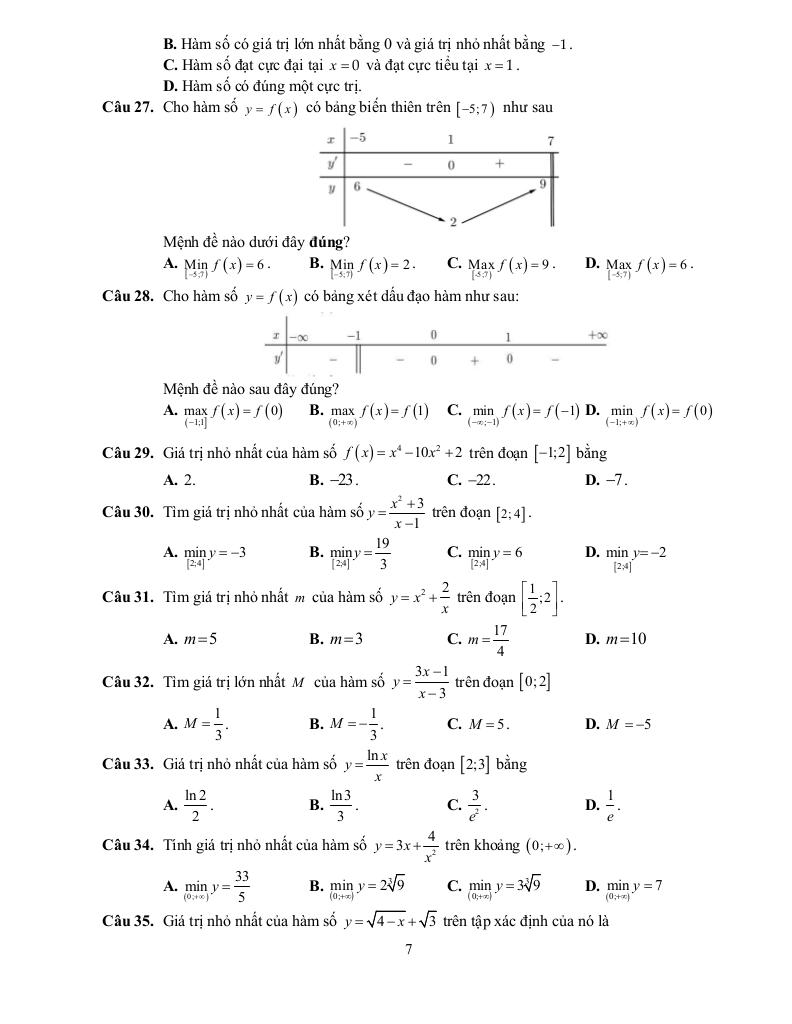 đề cương học kỳ 1 toán 12 năm 2025 – 2026 trường thpt yên hòa – hà nội 6