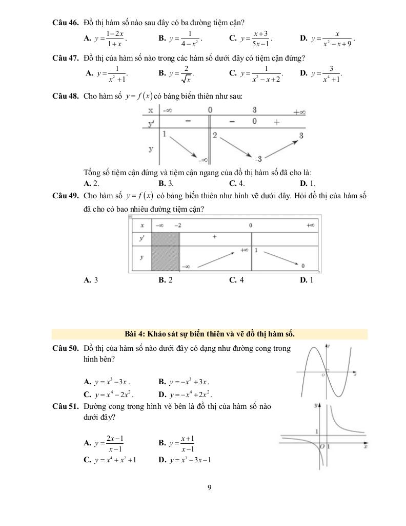 đề cương học kỳ 1 toán 12 năm 2025 – 2026 trường thpt yên hòa – hà nội 8
