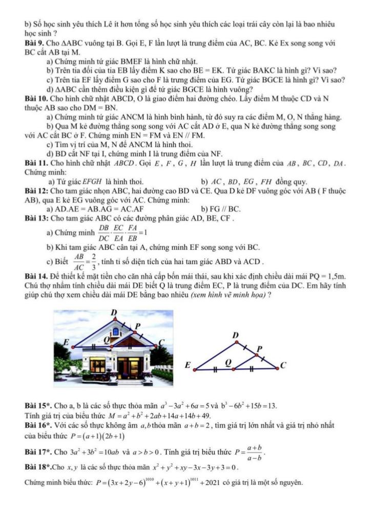 đề cương học kỳ 1 toán 8 năm 2025 – 2026 trường thcs nguyễn trường tộ – hà nội 4