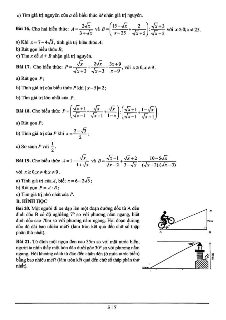 đề cương học kỳ 1 toán 9 năm 2025 – 2026 trường m.v. lômônôxốp – hà nội 4