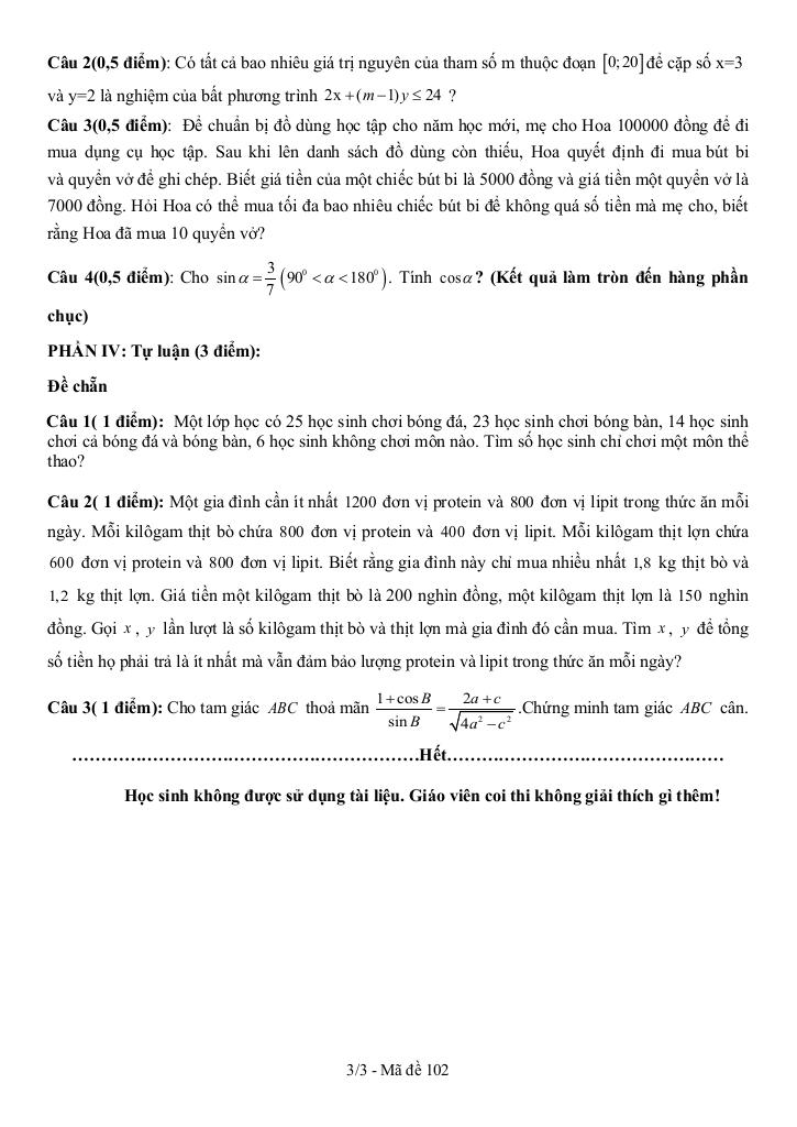 đề giữa học kì 1 toán 10 năm 2025 – 2026 trường thpt nhị chiểu – hải phòng 5
