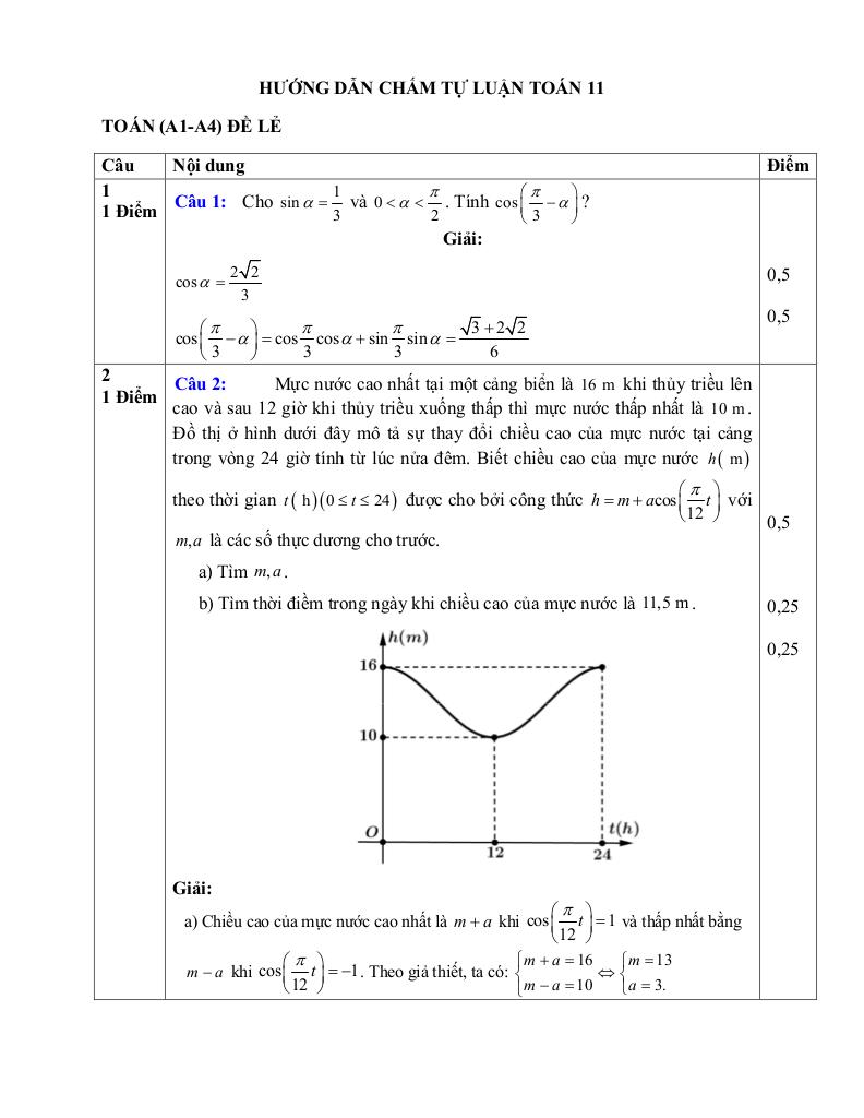 đề giữa học kì 1 toán 11 năm 2025 – 2026 trường thpt can lộc – hà tĩnh 6