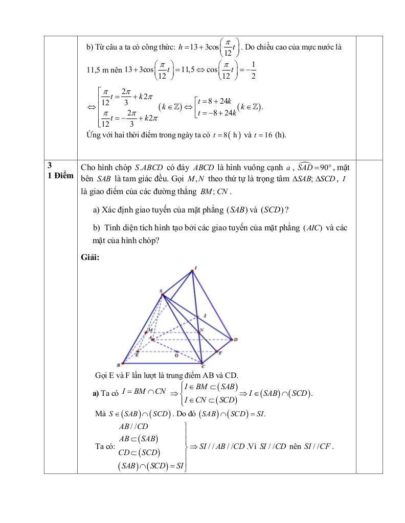 đề giữa học kì 1 toán 11 năm 2025 – 2026 trường thpt can lộc – hà tĩnh 7