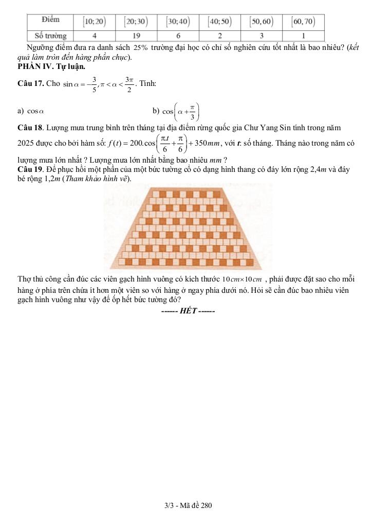 đề giữa học kì 1 toán 11 năm 2025 – 2026 trường thpt krông bông – đắk lắk 2
