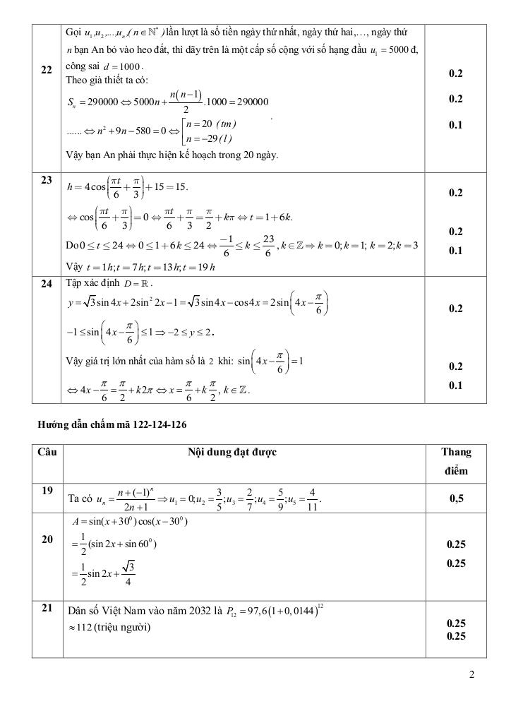 đề giữa học kì 1 toán 11 năm 2025 – 2026 trường thpt nguyễn du – hải phòng 8