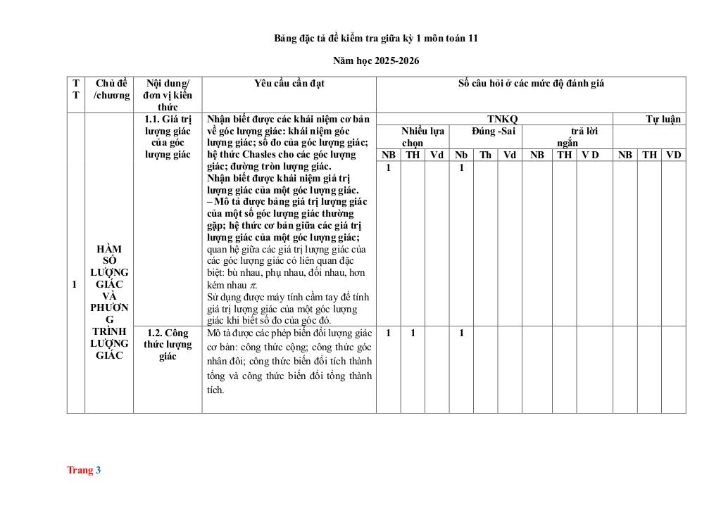 đề giữa học kì 1 toán 11 năm 2025 – 2026 trường thpt nhị chiểu – hải phòng 9
