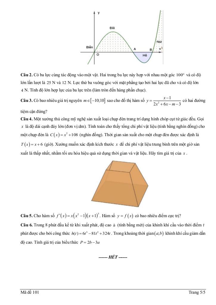 đề giữa học kì 1 toán 12 năm 2025 – 2026 trường thpt nhị chiểu – hải phòng 4