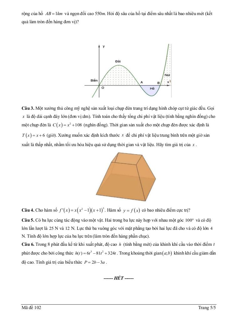 đề giữa học kì 1 toán 12 năm 2025 – 2026 trường thpt nhị chiểu – hải phòng 9