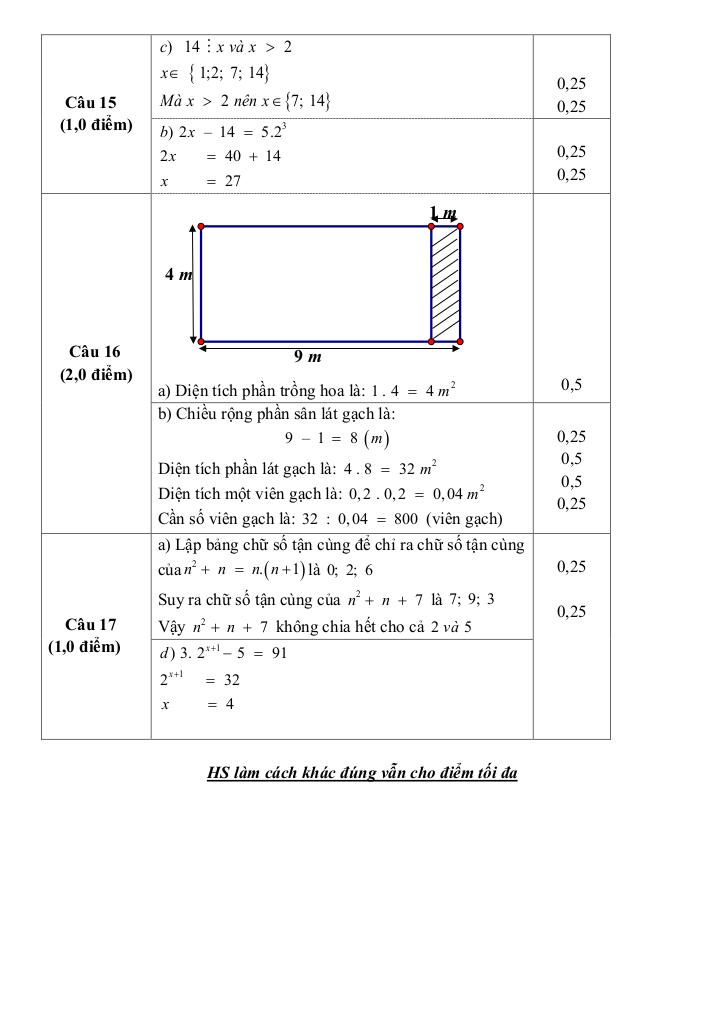 đề giữa học kì 1 toán 6 năm 2024 – 2025 trường thcs hoài thanh – bình định 9