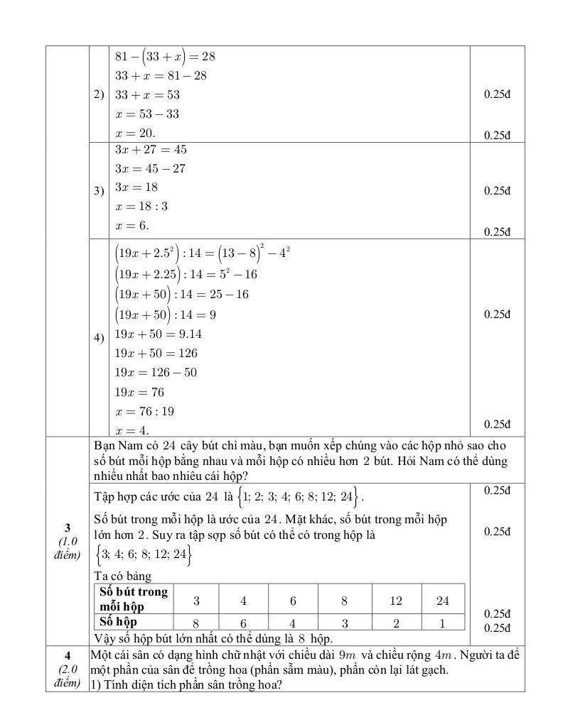 đề giữa học kì 1 toán 6 năm 2024 – 2025 trường thcs phúc lợi – hà nội 3