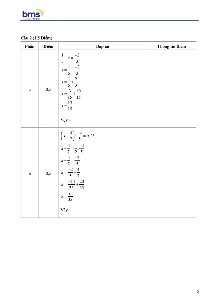 đề giữa học kì 1 toán 7 năm 2024 – 2025 trường ban mai school – hà nội 4
