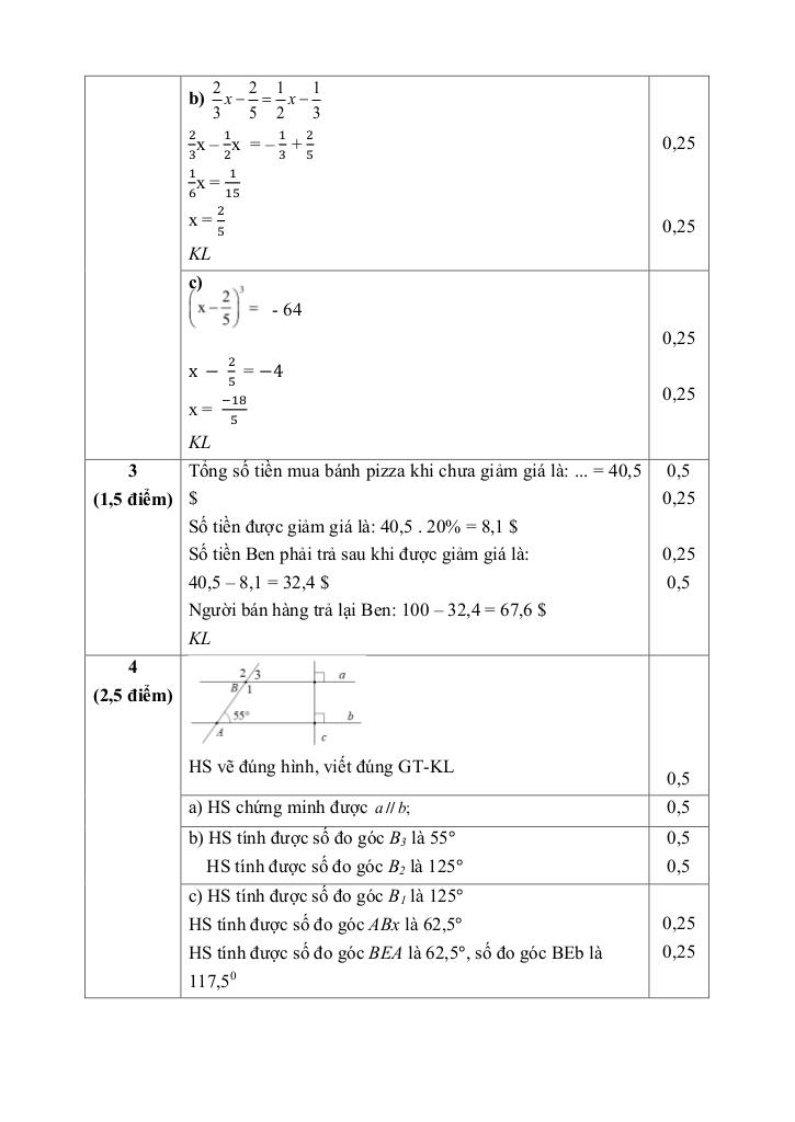 đề giữa học kì 1 toán 7 năm 2024 – 2025 trường thcs vạn phúc – hà nội 8