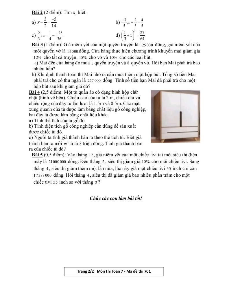 đề giữa học kì 1 toán 7 năm 2025 – 2026 trường thcs ái mộ – hà nội 1