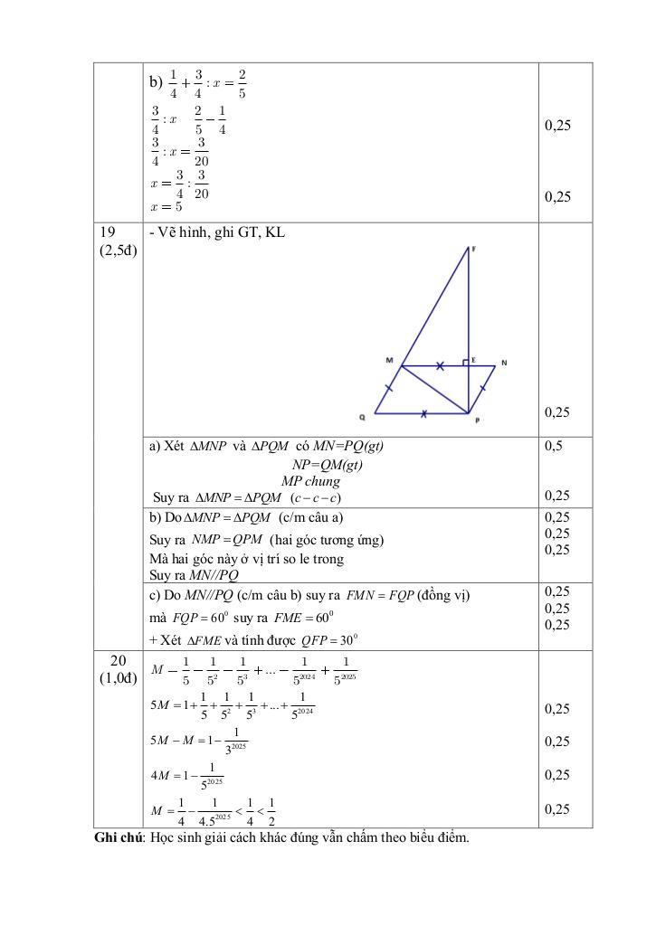 đề giữa học kì 1 toán 7 năm 2025 – 2026 trường thcs ba đồn – quảng trị 5