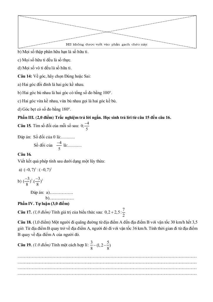 đề giữa học kì 1 toán 7 năm 2025 – 2026 trường thcs đinh ruối – gia lai 5