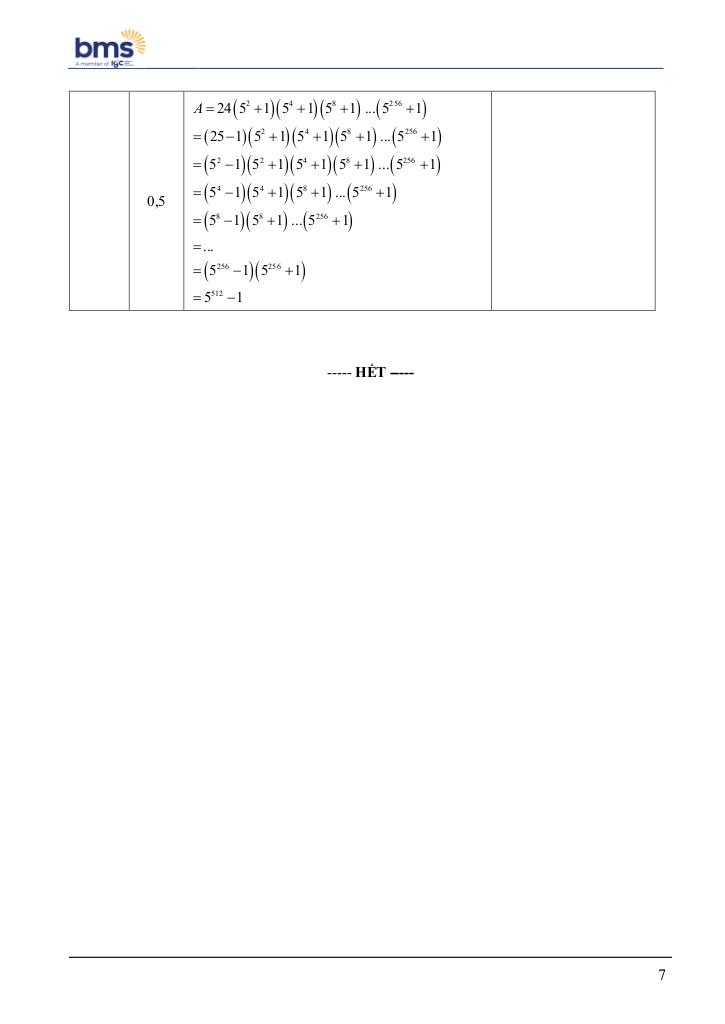 đề giữa học kì 1 toán 8 năm 2024 – 2025 trường ban mai school – hà nội 6