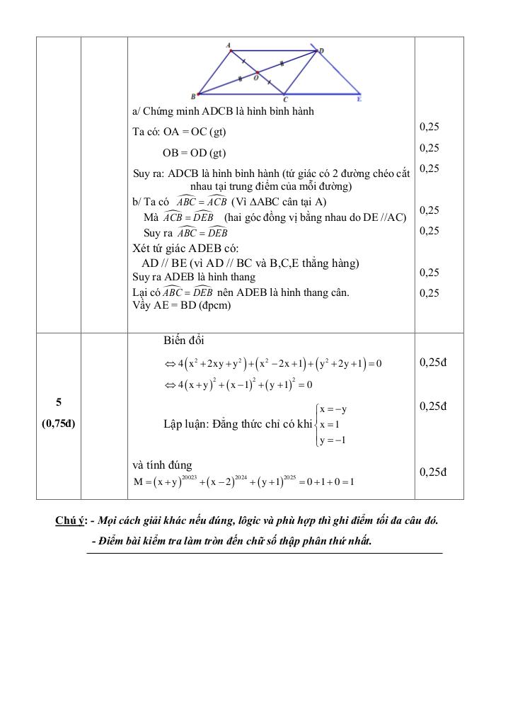 đề giữa học kì 1 toán 8 năm 2024 – 2025 trường thcs hoài thanh – bình định 5