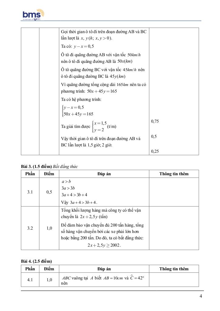 đề giữa học kì 1 toán 9 năm 2024 – 2025 trường ban mai school – hà nội 3
