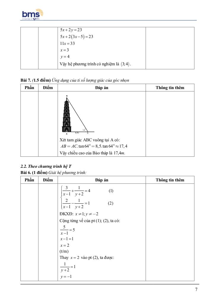 đề giữa học kì 1 toán 9 năm 2024 – 2025 trường ban mai school – hà nội 6