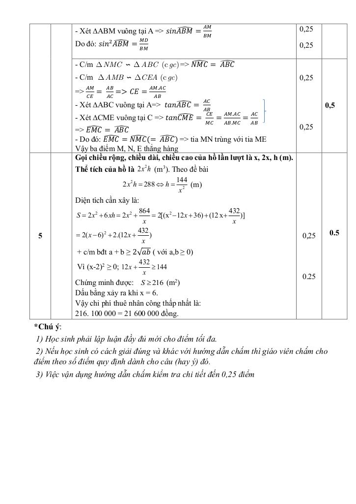 đề giữa học kì 1 toán 9 năm 2025 – 2026 trường thcs đền lừ – hà nội 3