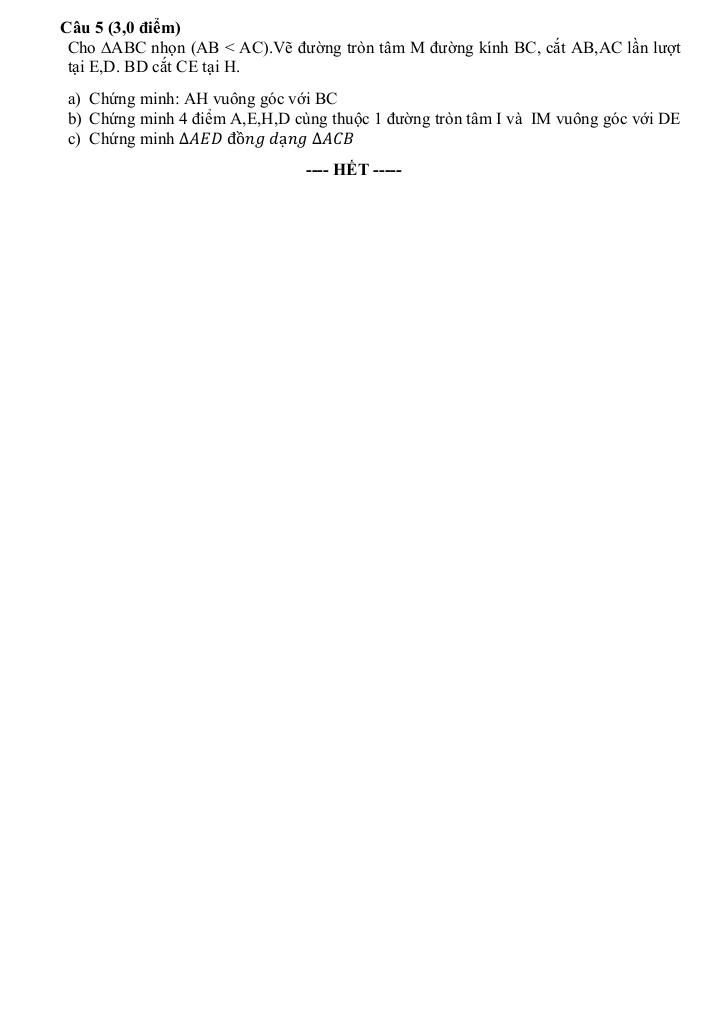 đề giữa học kì 1 toán 9 năm 2025 – 2026 trường thcs phú lợi – tp hcm 1