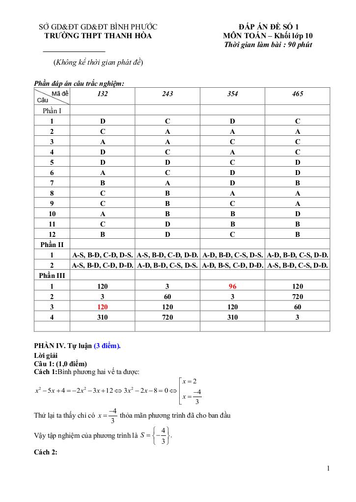 đề giữa học kì 2 toán 10 năm 2024 – 2025 trường thpt thanh hòa – bình phước 4
