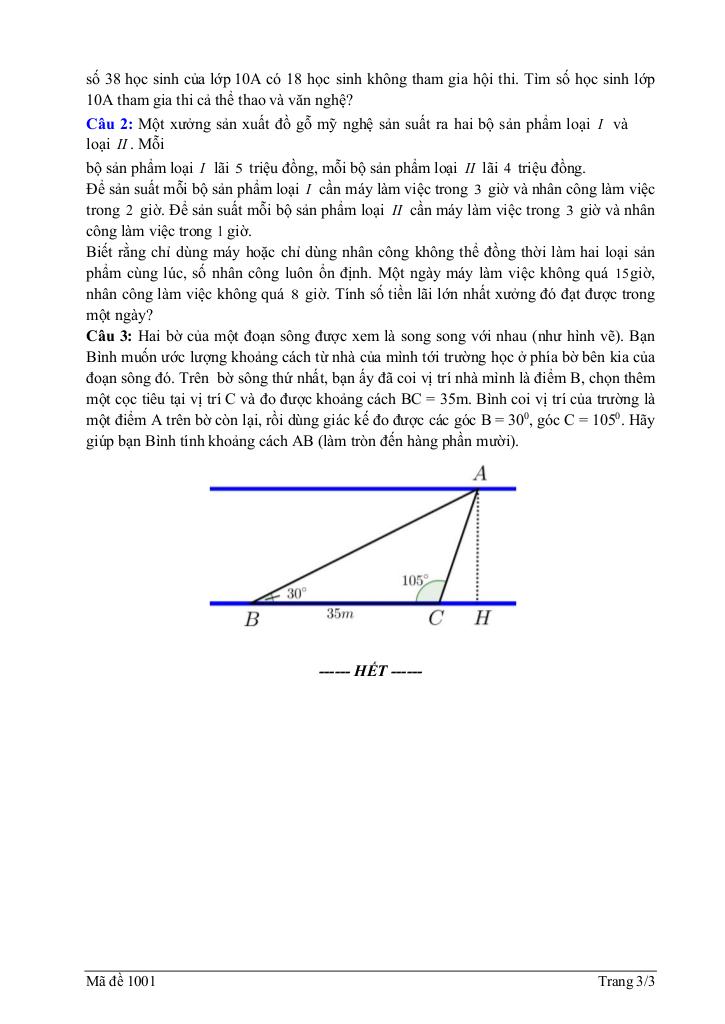 đề giữa học kỳ 1 toán 10 năm 2025 – 2026 trung tâm gdtx yên bình – lào cai 2