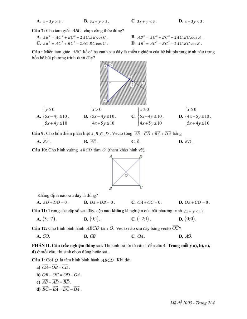 đề giữa học kỳ 1 toán 10 năm 2025 – 2026 trường thpt lê quý đôn – ninh bình 5