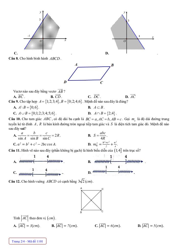 đề giữa học kỳ 1 toán 10 năm 2025 – 2026 trường thpt lục nam – bắc ninh 1