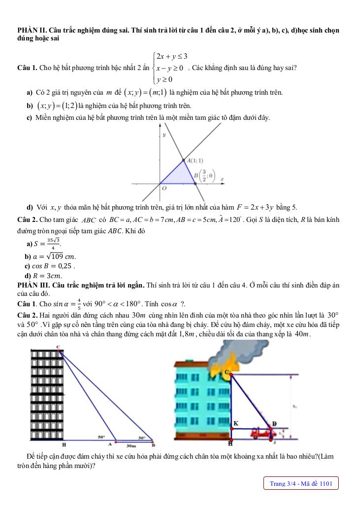 đề giữa học kỳ 1 toán 10 năm 2025 – 2026 trường thpt lục nam – bắc ninh 2
