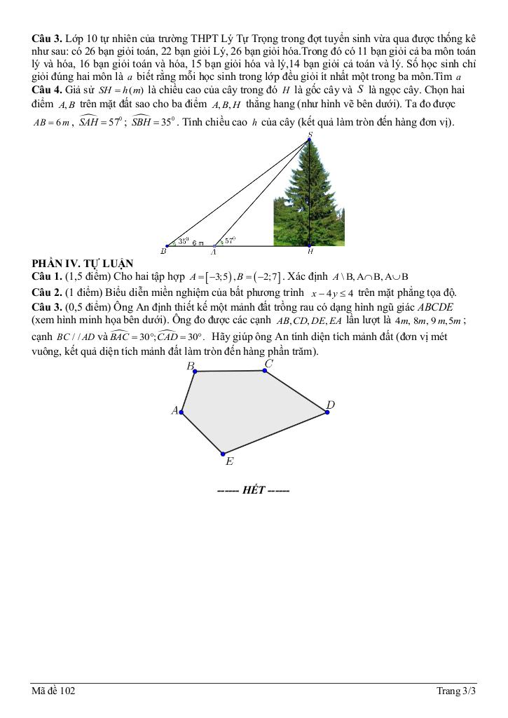 đề giữa học kỳ 1 toán 10 năm 2025 – 2026 trường thpt lý tự trọng – đà nẵng 5