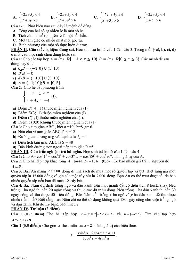 đề giữa học kỳ 1 toán 10 năm 2025 – 2026 trường thpt ngô gia tự 1 – đắk lắk 4