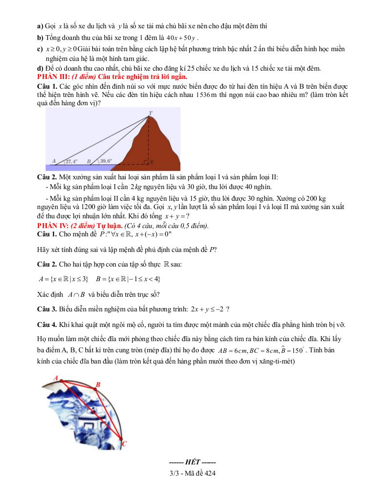 đề giữa học kỳ 1 toán 10 năm 2025 – 2026 trường thpt nguyễn công trứ – đắk lắk 5