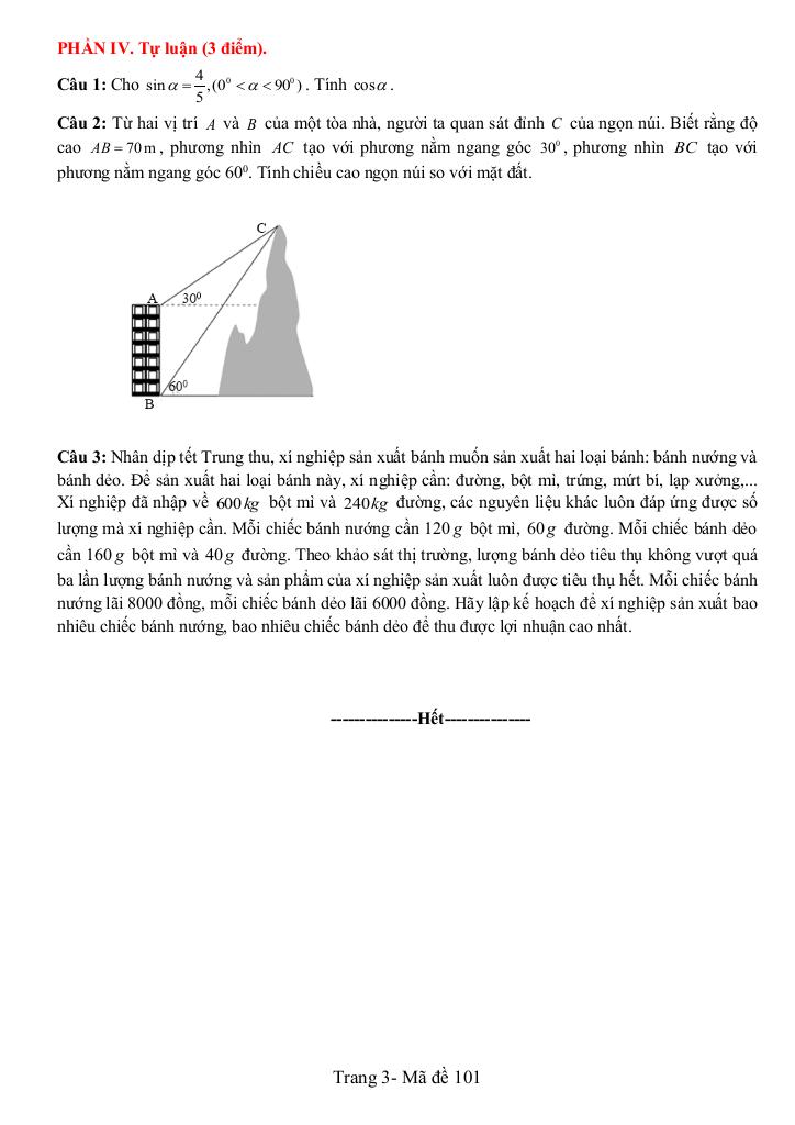 đề giữa học kỳ 1 toán 10 năm 2025 – 2026 trường thpt nguyễn du – hưng yên 2