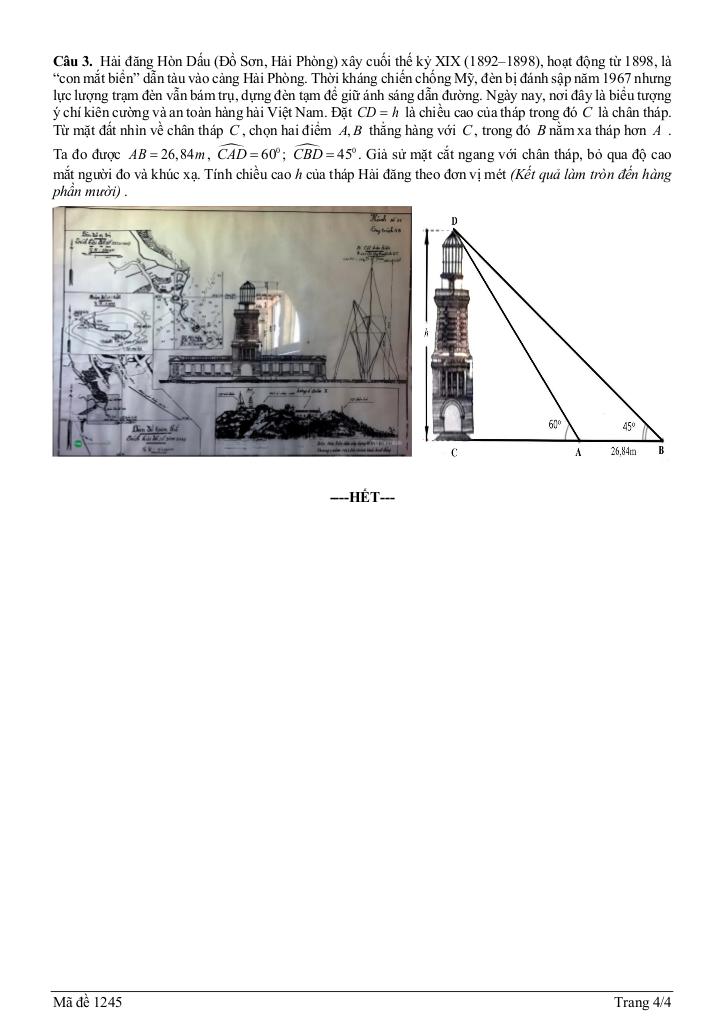 đề giữa học kỳ 1 toán 10 năm 2025 – 2026 trường thpt thái phiên – hải phòng 3