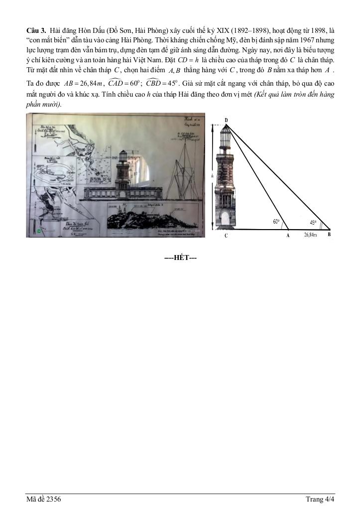 đề giữa học kỳ 1 toán 10 năm 2025 – 2026 trường thpt thái phiên – hải phòng 7