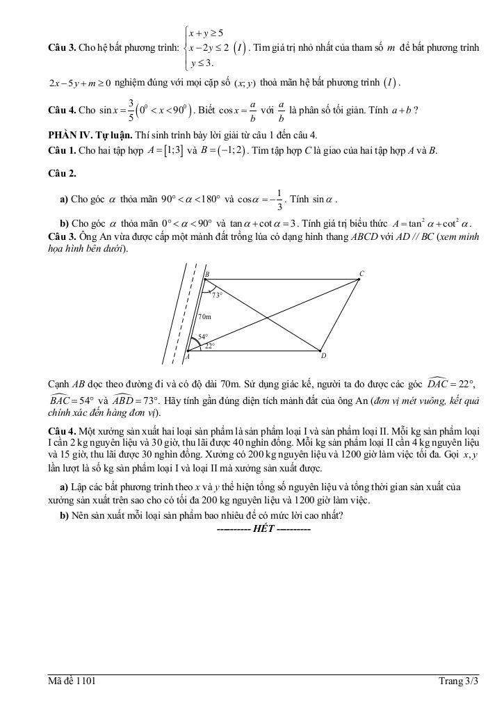 đề giữa học kỳ 1 toán 10 năm 2025 – 2026 trường thpt xuân trường – ninh bình 2