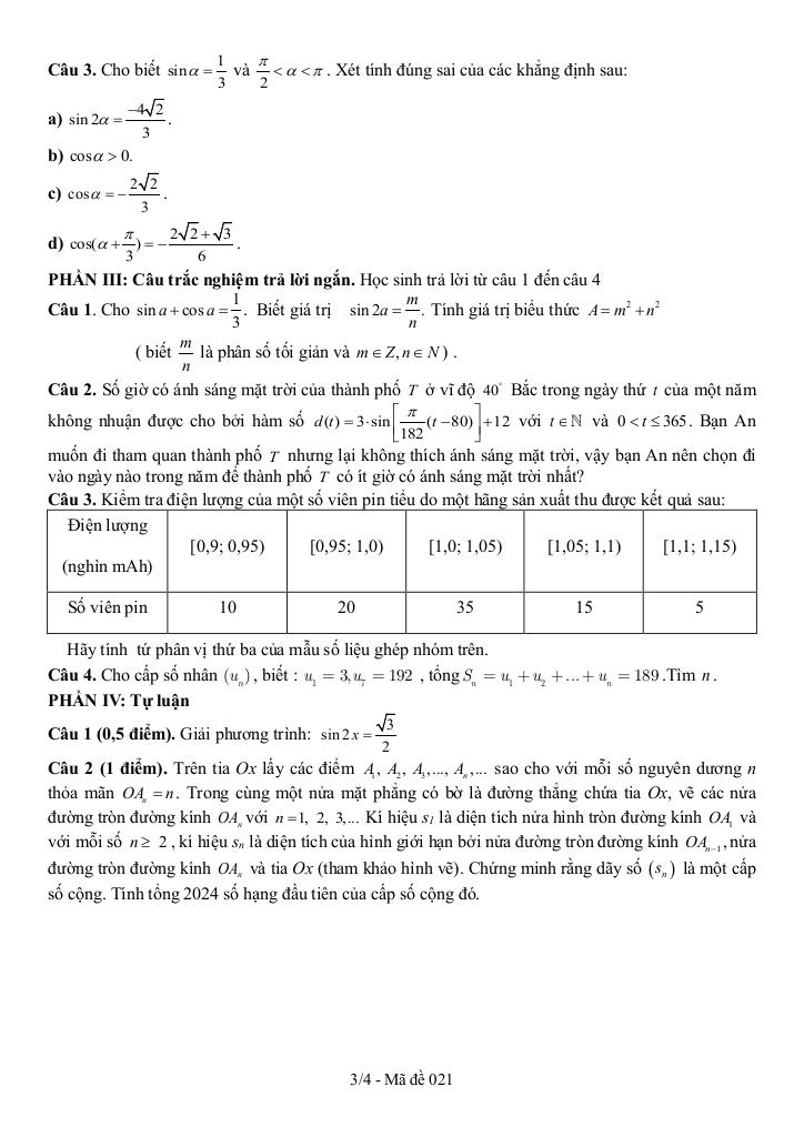 đề giữa học kỳ 1 toán 11 năm 2025 – 2026 trường thpt ngô gia tự 1 – đắk lắk 2